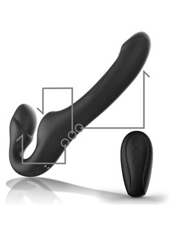 Ibiza Pulse Strapless - Vibratore Strap-On in Silicone con Telecomando