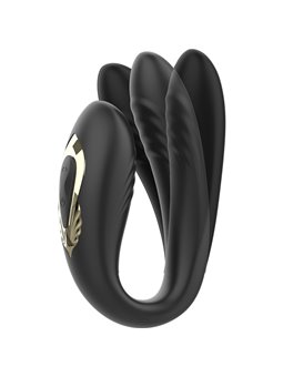 Ibiza Wave - Black Vibrating and Rotating Egg with Remote Control