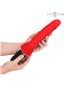 Intense Cynthia - Vibratore a Spinta in Silicone Rosso con Telecomando