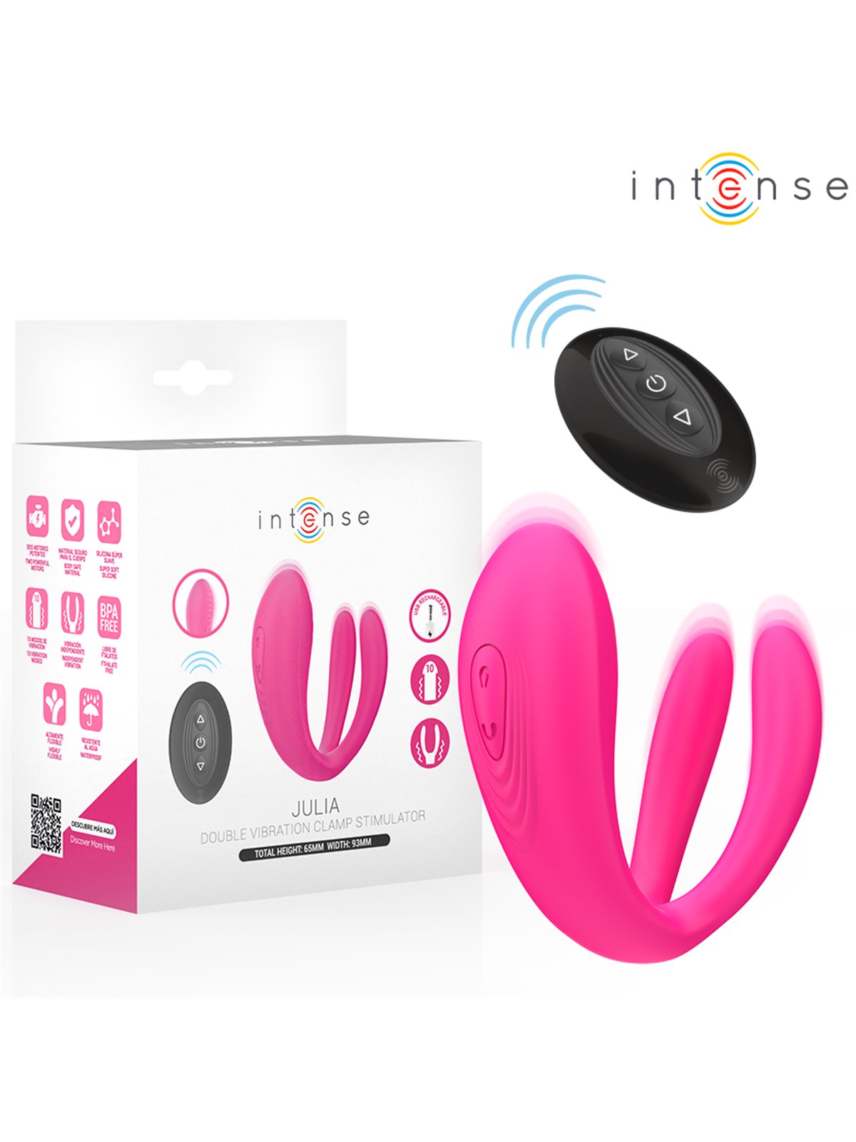 Intense Julia - Vibratore Stimolatore per il Clitoride con Telecomando