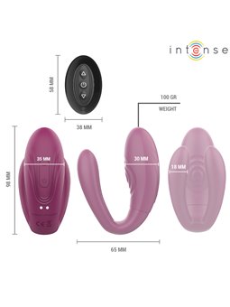 Intense Sandra - Vibratore Stimolatore per il Clitoride con Telecomando