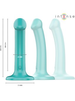 Intense Katie - Blue Silicone Vibrator with Suction Cup and Remote Control
