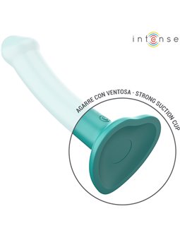 Intense Katie - Blue Silicone Vibrator with Suction Cup and Remote Control