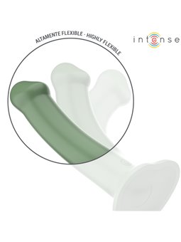 Intense Becca - Vibratore in Silicone Verde con Ventosa e Telecomando