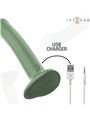 Intense Becca - Vibratore in Silicone Verde con Ventosa e Telecomando