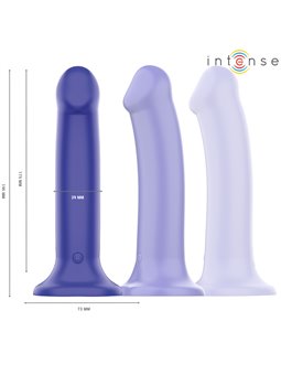 Intense Victoria - Blue Silicone Vibrator with Suction Cup and Remote Control