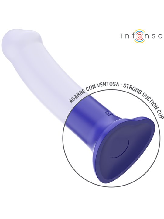 Intense Victoria - Blue Silicone Vibrator with Suction Cup and Remote Control