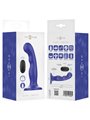 Intense Shorty - Vibratore in Silicone Blu con Ventosa e Telecomando