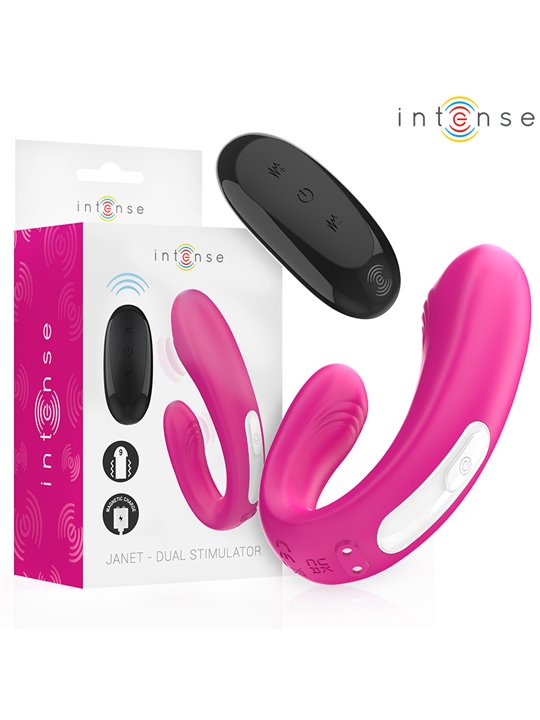 Intense Janet - U-Shaped Vibrator for Straight Couples with Remote Control