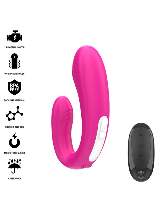 Intense Janet - Vibratore per Coppie Etero a Forma di U con Telecomando