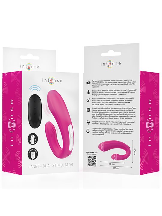 Intense Janet - U-Shaped Vibrator for Straight Couples with Remote Control