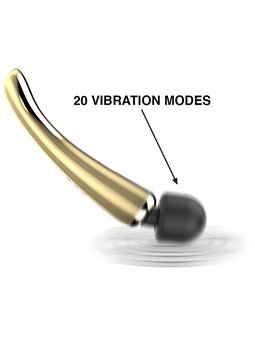 Ibiza Luxury Wand - Vibratore a Bacchetta in Silicone Colore Oro