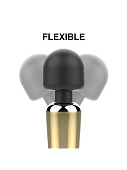 Ibiza Luxury Wand - Vibratore a Bacchetta in Silicone Colore Oro