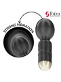 Ibiza Pocket Wand - Mini Vibratore a Bacchetta in Silicone Nero