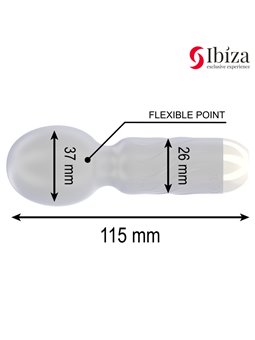 Ibiza Pocket Wand - Mini Vibratore a Bacchetta in Silicone Nero