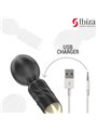 Ibiza Pocket Wand - Black Silicone Mini Wand Vibrator