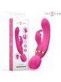 Intense Winona - Double Wand and Rabbit Vibrator in Fuchsia Silicone
