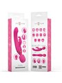 Intense Winona - Double Wand and Rabbit Vibrator in Fuchsia Silicone