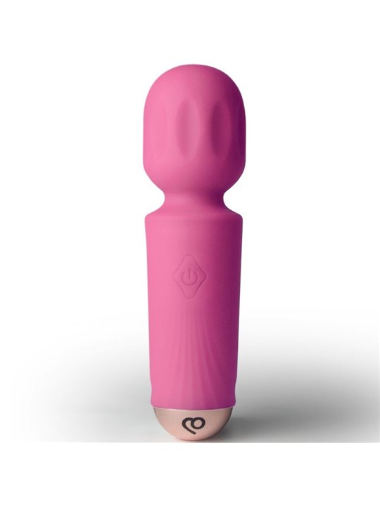 Rocks-Off Peony Pink - Mini Silicone WAND Vibrator 11.5 cm