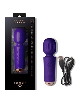 Rocks-Off Violet Dream - Mini Silicone WAND Vibrator 11.5 cm