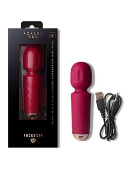 Rocks-Off Azalea Red - Mini Silicone WAND Vibrator 11.5 cm