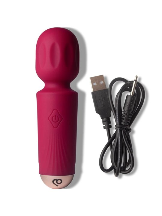 Rocks-Off Azalea Red - Mini Vibratore WAND in Silicone 11,5 Cm