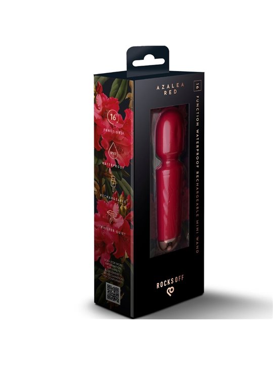 Rocks-Off Azalea Red - Mini Silicone WAND Vibrator 11.5 cm