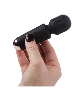Rocks-Off Black Tulip - Mini Silicone WAND Vibrator 11.5 cm