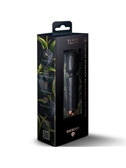 Rocks-Off Black Tulip - Mini Vibratore WAND in Silicone 11,5 Cm