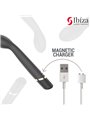 Ibiza - Vibratore Punto G in Silicone Nero con Testa Curva 20,5 Cm