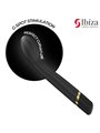Ibiza - Black Silicone G-Spot Vibrator with Curved Head 20.5 cm