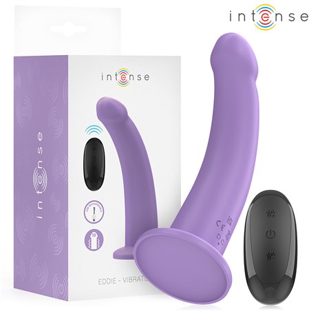 Intense Eddie - Purple Silicone Vibrator with Suction Cup and Remote Control