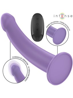 Intense Eddie - Purple Silicone Vibrator with Suction Cup and Remote Control