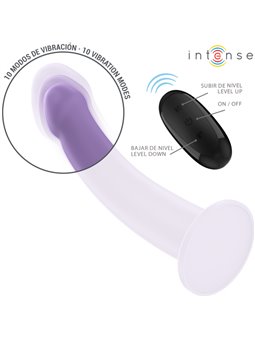 Intense Eddie - Purple Silicone Vibrator with Suction Cup and Remote Control