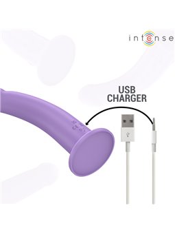 Intense Eddie - Purple Silicone Vibrator with Suction Cup and Remote Control