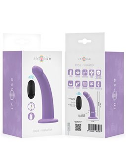 Intense Eddie - Purple Silicone Vibrator with Suction Cup and Remote Control