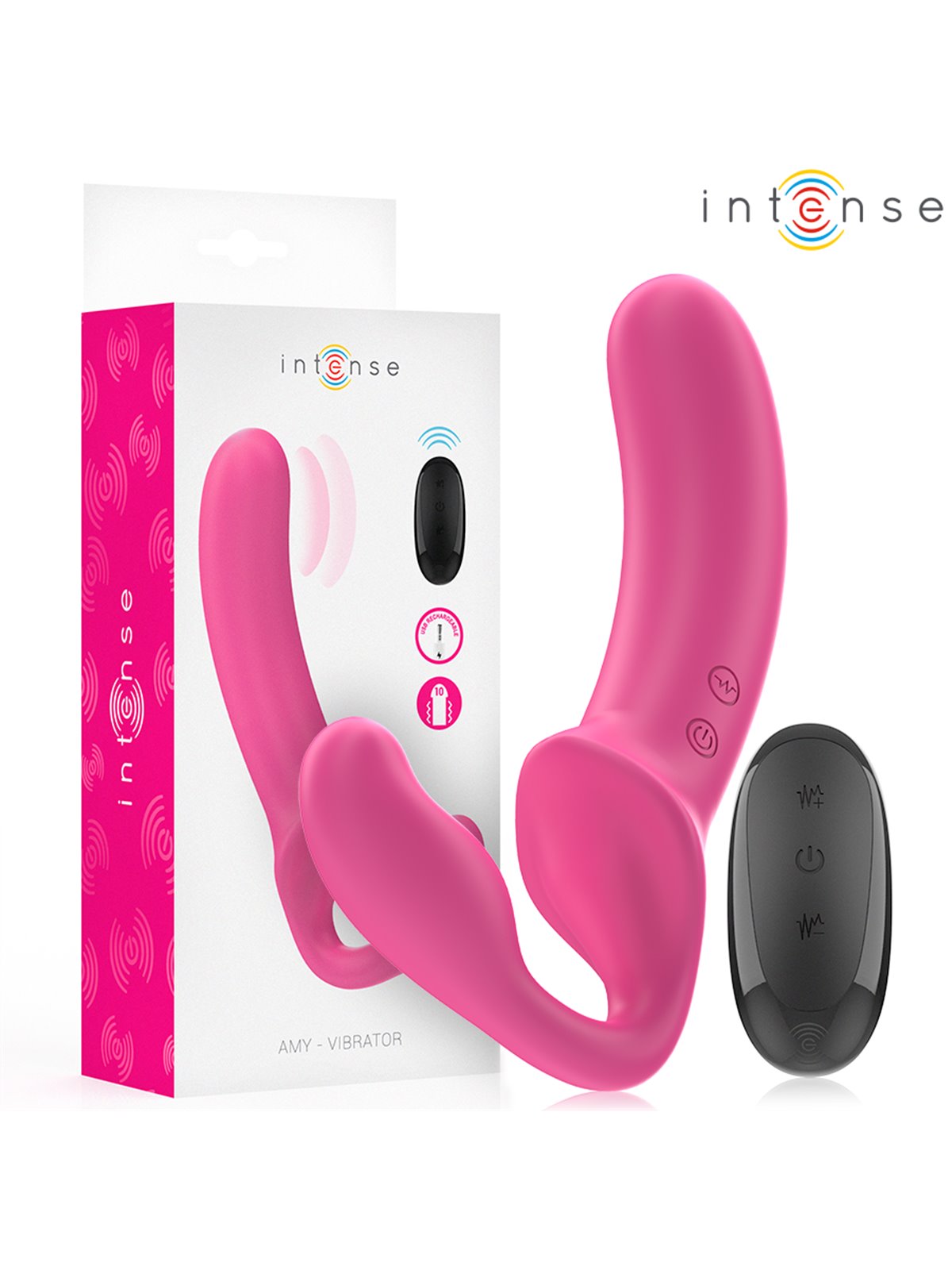 Intense Amy - Double Silicone G-Spot Vibrator with Remote Control