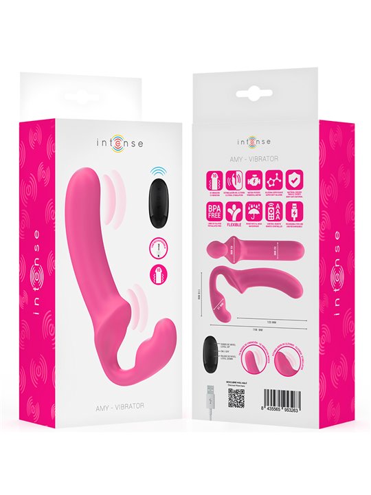Intense Amy - Double Silicone G-Spot Vibrator with Remote Control