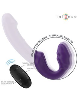 Intense Jill - Double Purple Silicone Vibrator with Remote Control