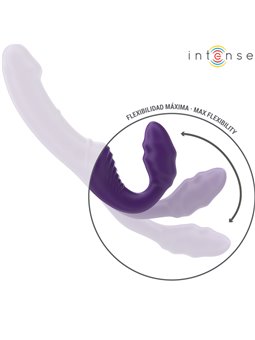Intense Jill - Double Purple Silicone Vibrator with Remote Control