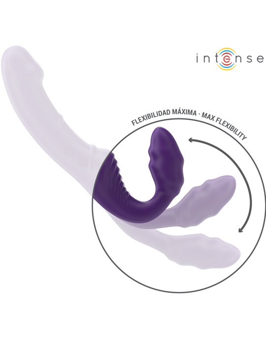 Intense Jill - Double Purple Silicone Vibrator with Remote Control