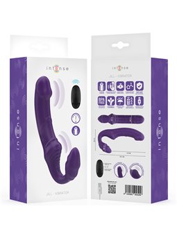 Intense Jill - Double Purple Silicone Vibrator with Remote Control