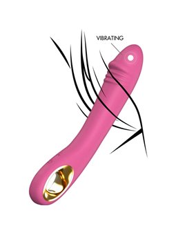 Toyjoy Maia - Vibratore Punto G in Silicone Rosa 21 Cm Waterproof