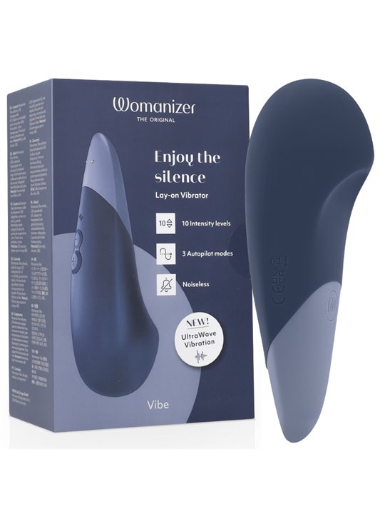 Womanizer Vibe - Vibratore Clitorideo Blu con Tecnologia UltraWave