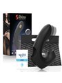 Ibiza - Doppio Vibratore da Dito Succhia Clitoride in Silicone Nero