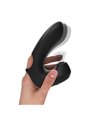 Ibiza - Black Silicone Double Finger Clitoral Sucker Vibrator