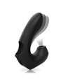 Ibiza - Doppio Vibratore da Dito Succhia Clitoride in Silicone Nero