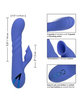 Calexotics L.A. Love - Vibratore Succhia Clitoride in Silicone Blu