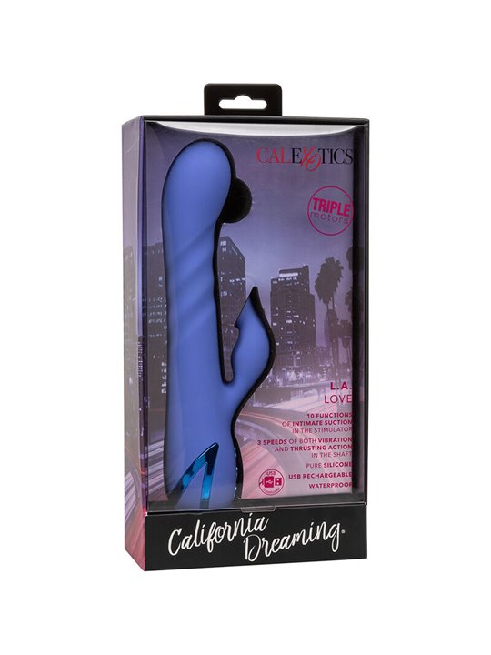 Calexotics L.A. Love - Vibratore Succhia Clitoride in Silicone Blu
