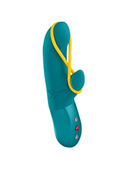 Fun Factory Amorino - Vibratore Rabbit Impermeabile in Silicone Azzurro